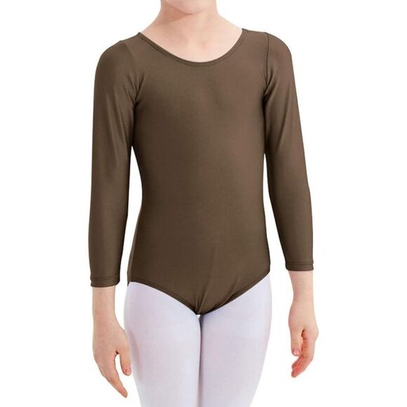 Gymnastics Girls Long Sleeve Leotard Dance Leotards for Dance Unitard L - Picture 1 of 10